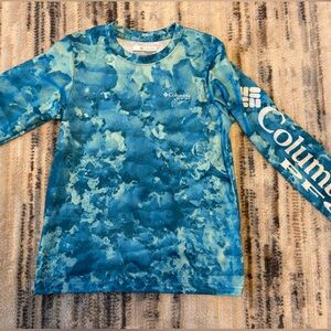 Boys Size S Small (8) Long Sleeve UPF 50 Omni-Wick Quick-Dry Fishing/Swim Shirt